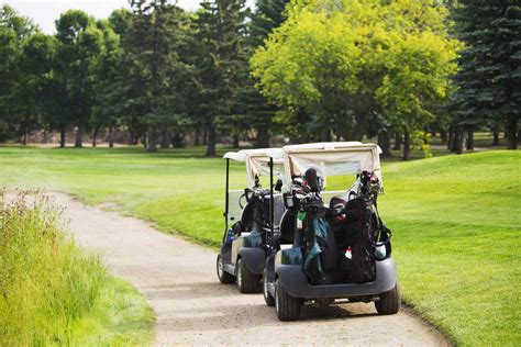 Paths and golf carts .